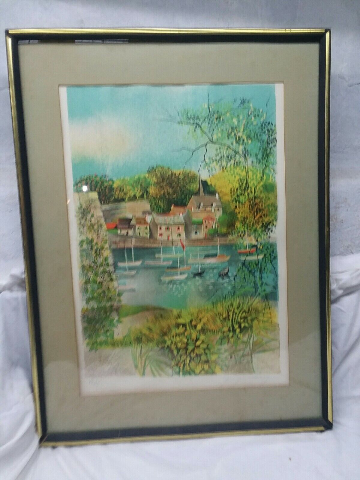 VINTAGE FRENCH SIGNED LITHOGRAPH CLAUDE GROSPERRIN  #23/275