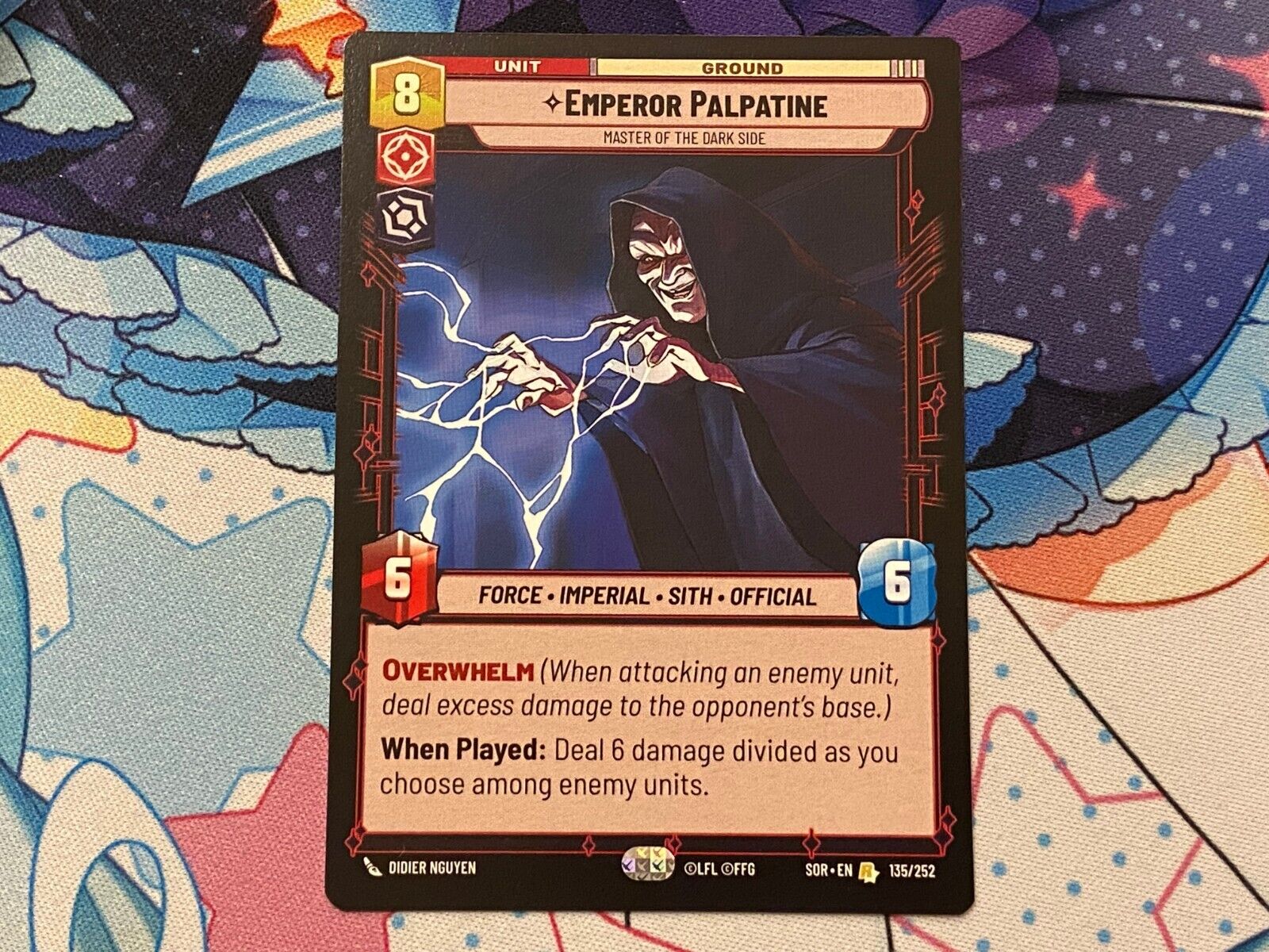 Emperor Palpatine, Master of the Dark Side - SOR 135 NM - Star Wars Unlimited