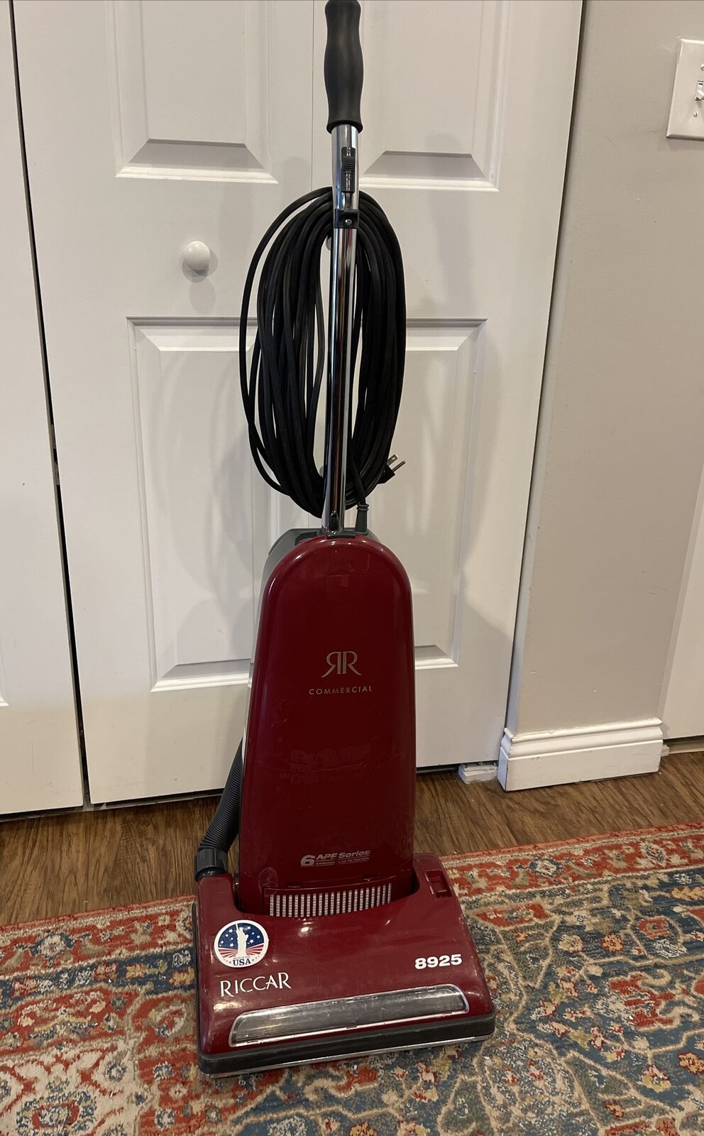 RICCAR 8925 Commercial 6-Stage APF Series Upright Vaccum Cleaner w/ Attachments