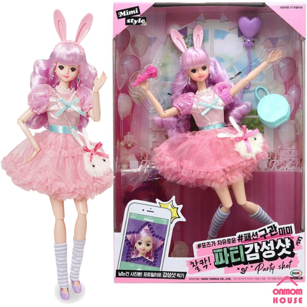 Mimi World Fashion Mimi Party Shot Korean Barbie Ball Joint Doll Toy
