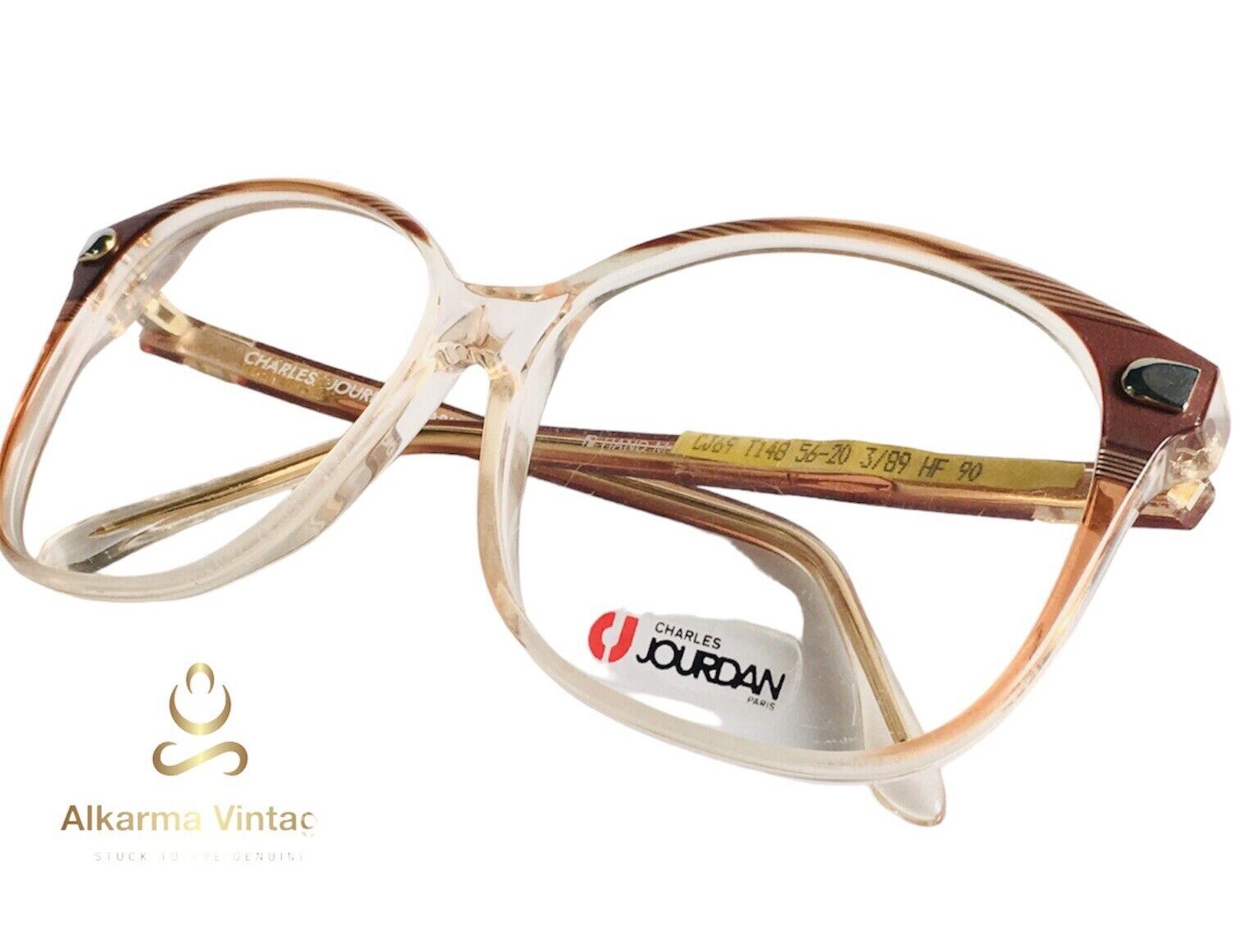 Vintage Charles Jourdan eyeglasses CJ 69 T 148 Size 56-20 125 Handmade  France