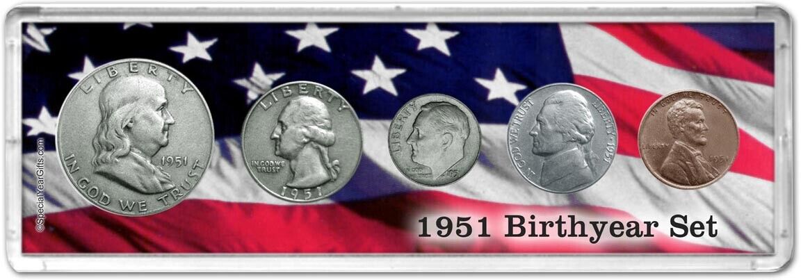 Birth Year Coin Gift Set, 1951