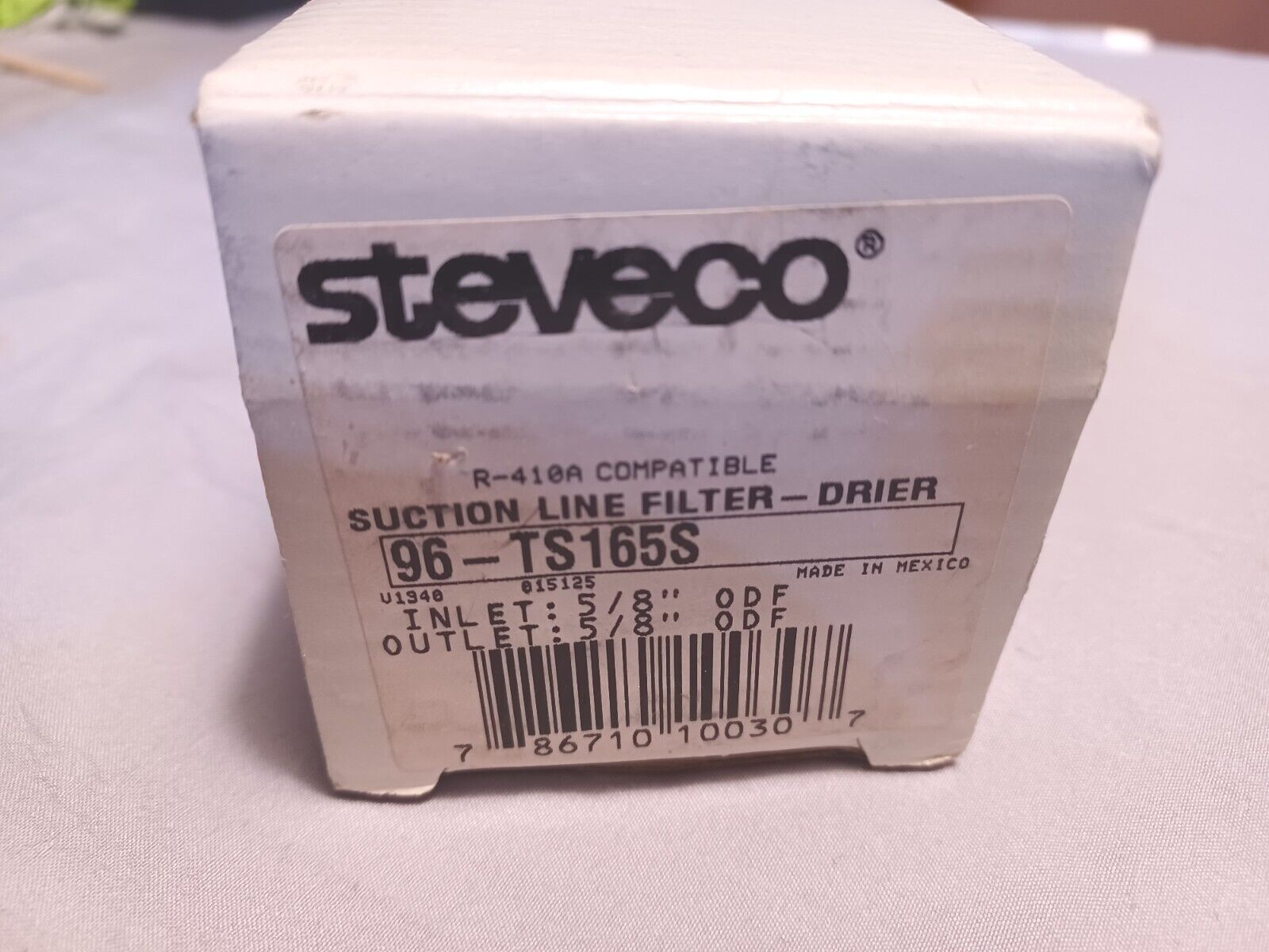 STEVECO Suction Line Filter Dryer 96-TS165S New R-410A Compatible 5/8\