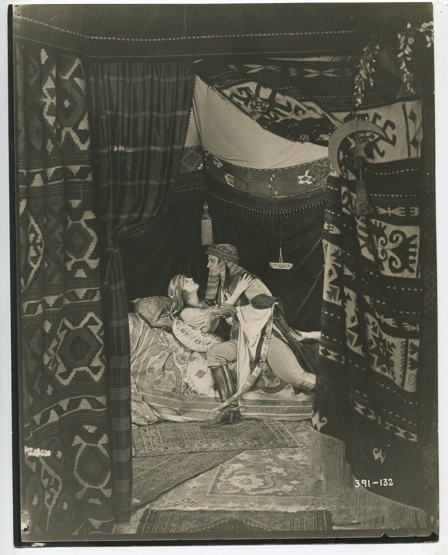 Rudolph Valentino & Agnes Ayres The Sheik 1921 Rare Orientalism Art Photography