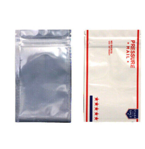 h Mylar Bags Zip Lock | 100 Bags |3.5 Resealable Heat Seal | Aluminum Foil 3