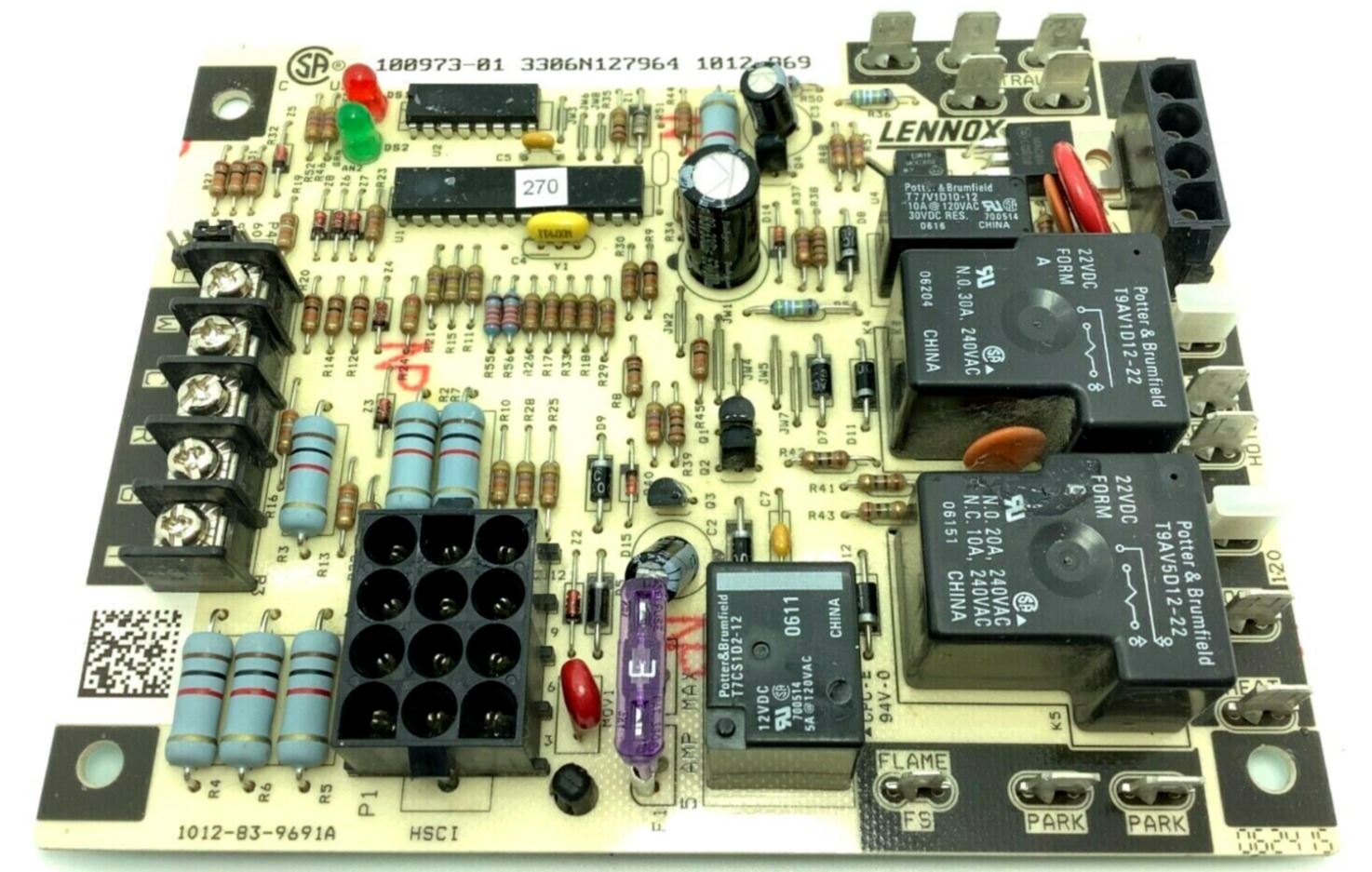 1012-969 LENNOX Armstrong Ducane Furnace Control Circuit Board 100973-01