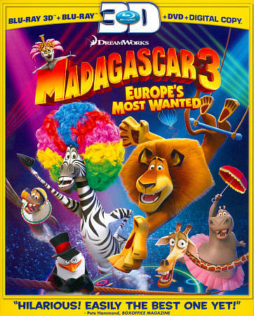 Madagascar 3:  Europes Most Wanted (Thre Blu-ray