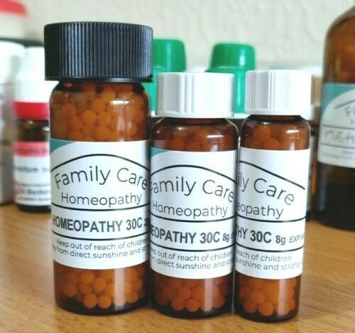 Homeopathic Remedies 200C Sizes 8/16/25 Grams of Globules/Pillules Homeopathy UK