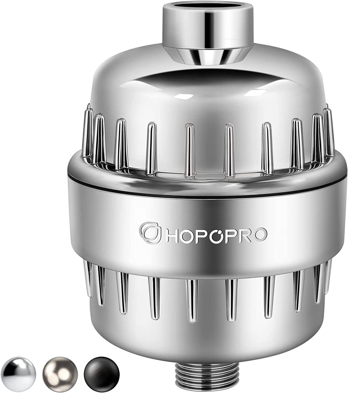 HOPOPRO 18 Stages Shower Filter, High Output Shower Head Filter For Hard Water