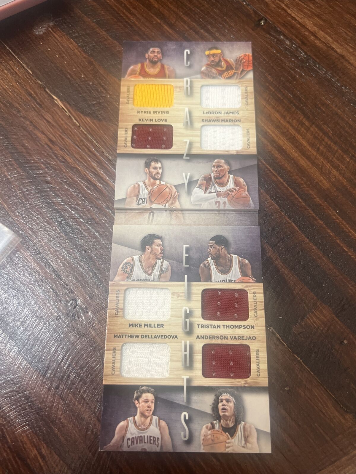 2014-15 Preferred Crazy Eights LeBron James Kyrie Irving Kevin Love 60/99