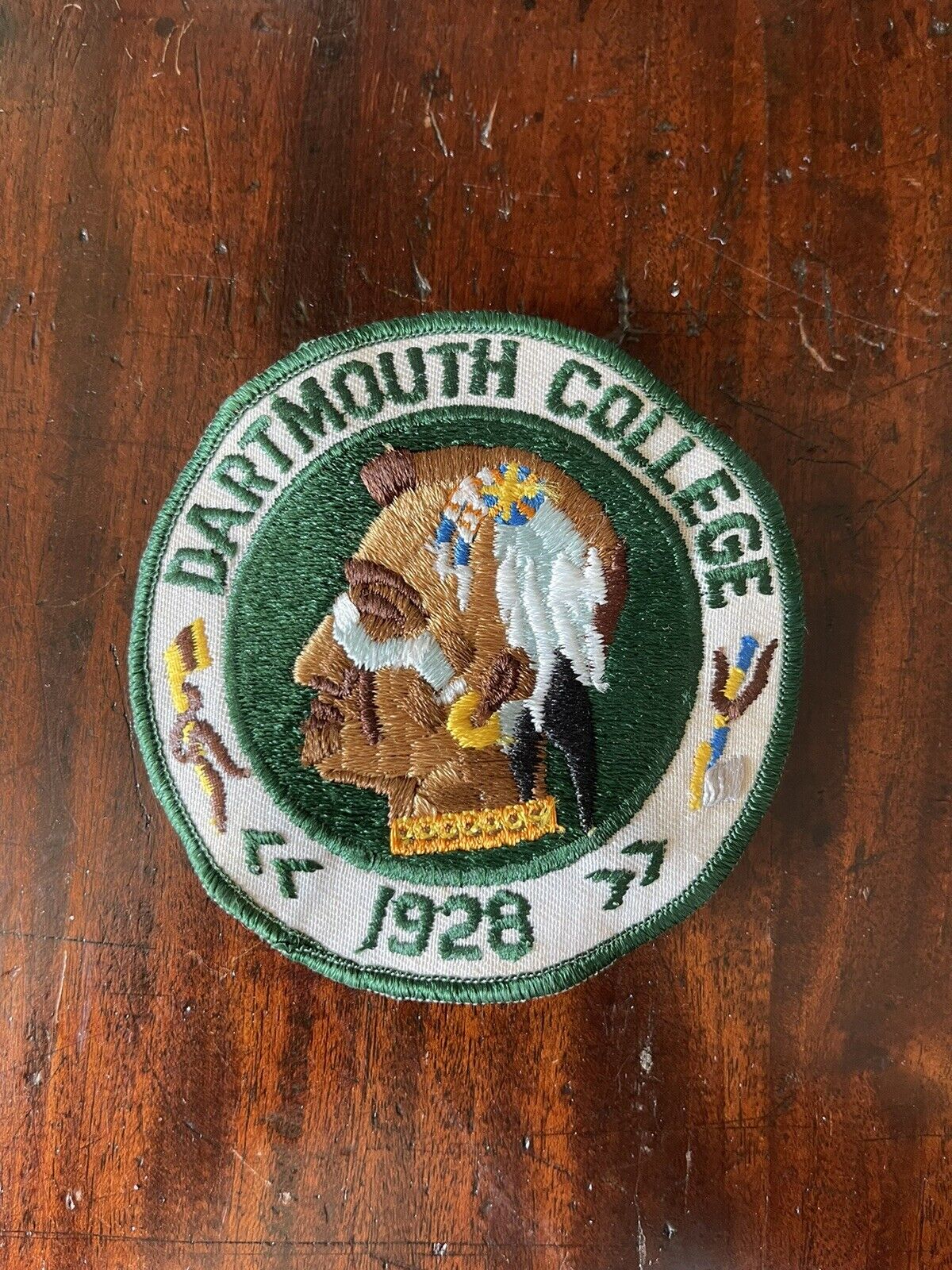 Vintage Dartmouth College 1928 Pinned Patch 