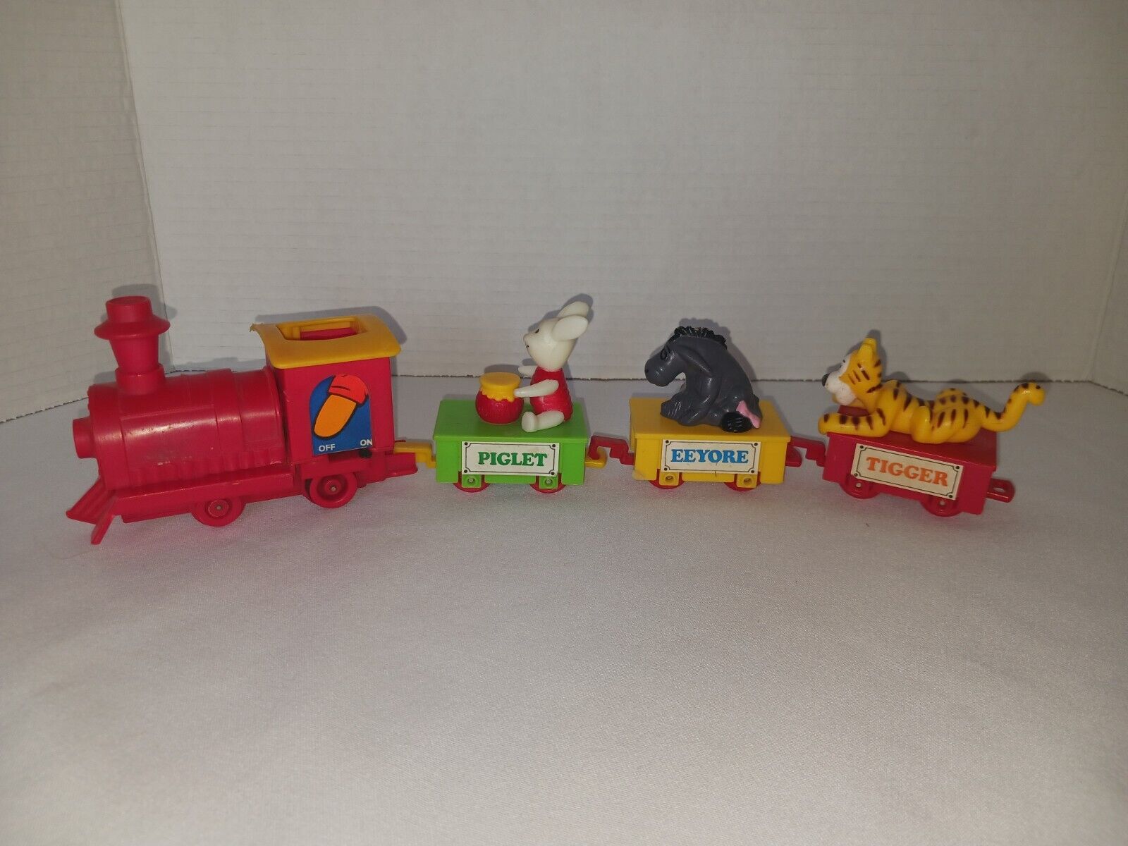 Vintage 1982 Sears Winnie The Pooh Express Piglet, Tigger, and Eeyore Train Cars