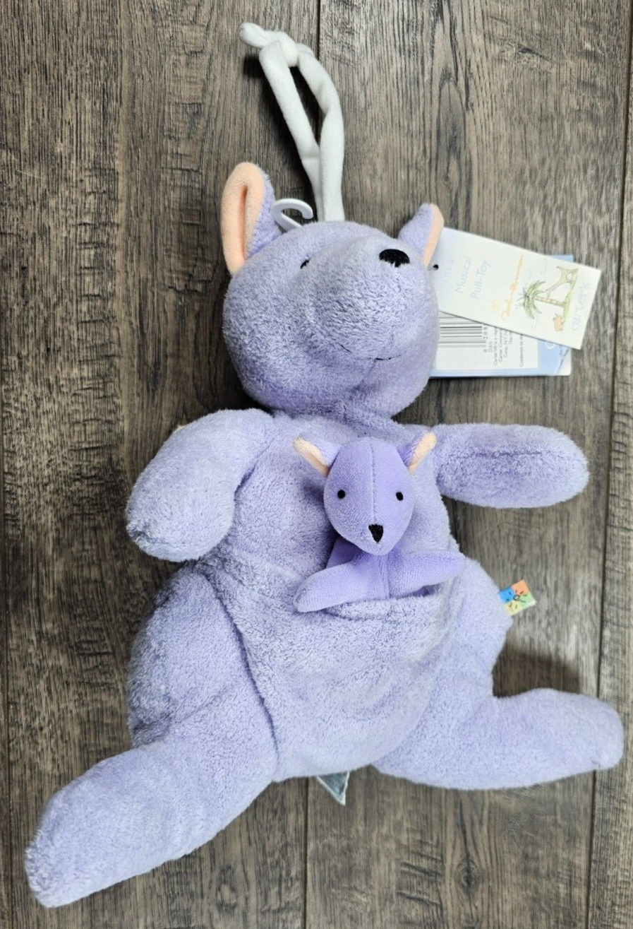 NEW John Lennon Carter\'s Purple Kangaroo Musical Plush Stuffed Animal