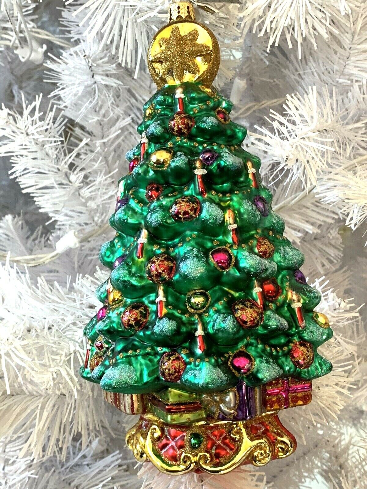 Radko Terrific Tannenbaum Christmas Tree Ornament 1015805 9” Fur Fir Spruce Pine