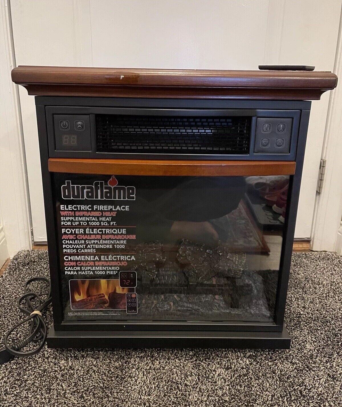 Twin Star Duraflame Electric Fireplace Infrared Heater with Remote - 201F100GRA