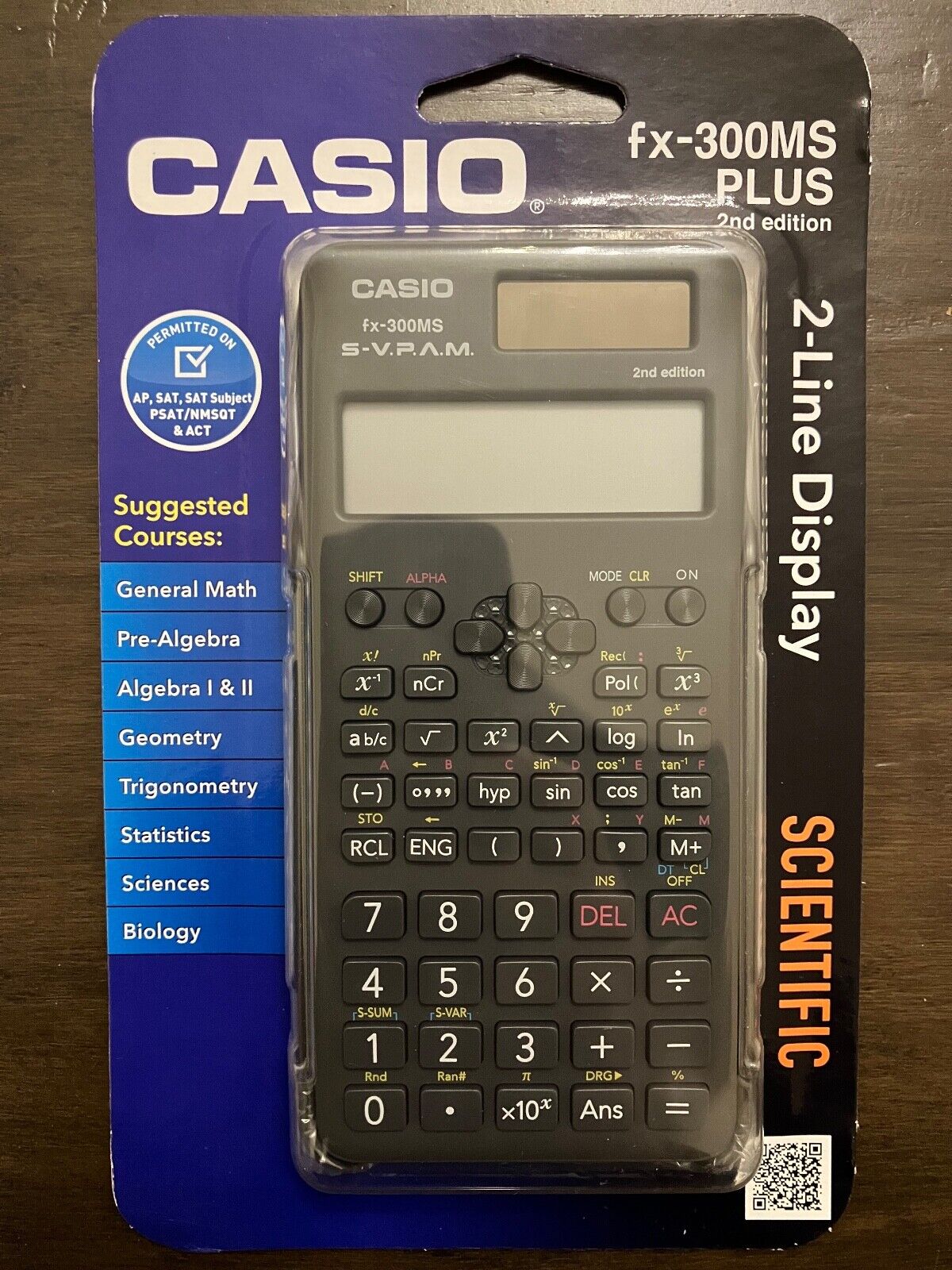 Casio FX-300MS PLUS 2nd Edition Scientific Calculator (BRAND NEW FACTORY SEALED)