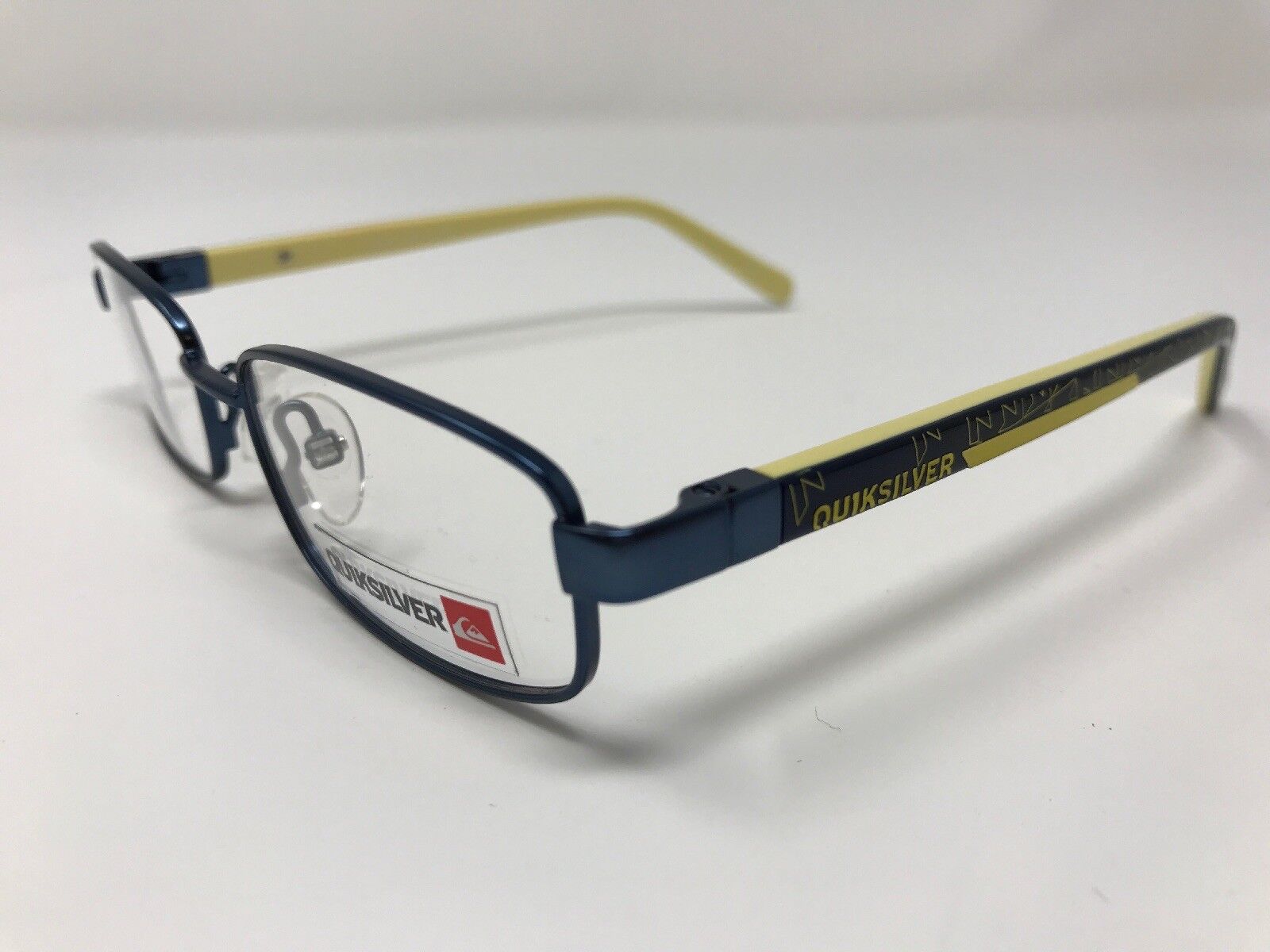 Great Deal Quiksilver eyeglass Frame KIDS BOYS Navy Metallic Blue Yellow DA50