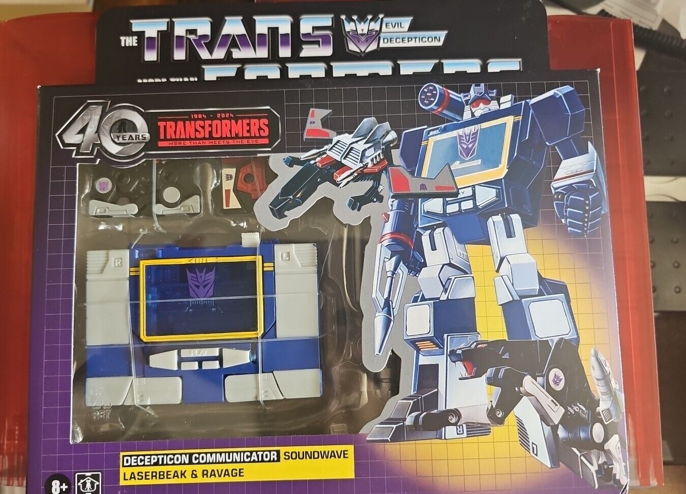 Transformers 40th Anniversary Retro G1 ~ Soundwave, Laserbeak & Ravage 