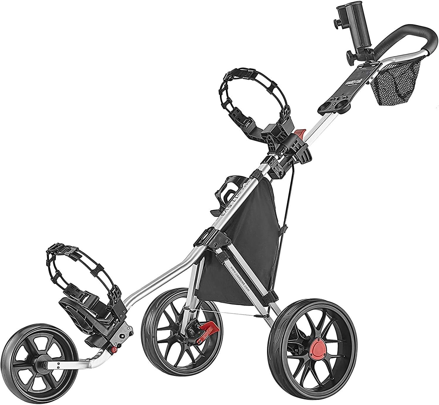 Caddytek Caddylite 11.5 V3 3 Wheel Golf Push Cart - Superlite Deluxe, Lightweigh