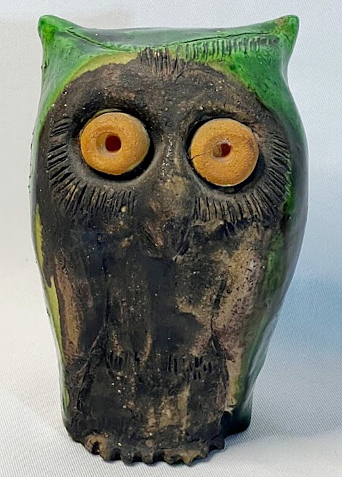 GLI ETRUSCHI Italian 1960s Pottery Owl FREE USA SHIPPING