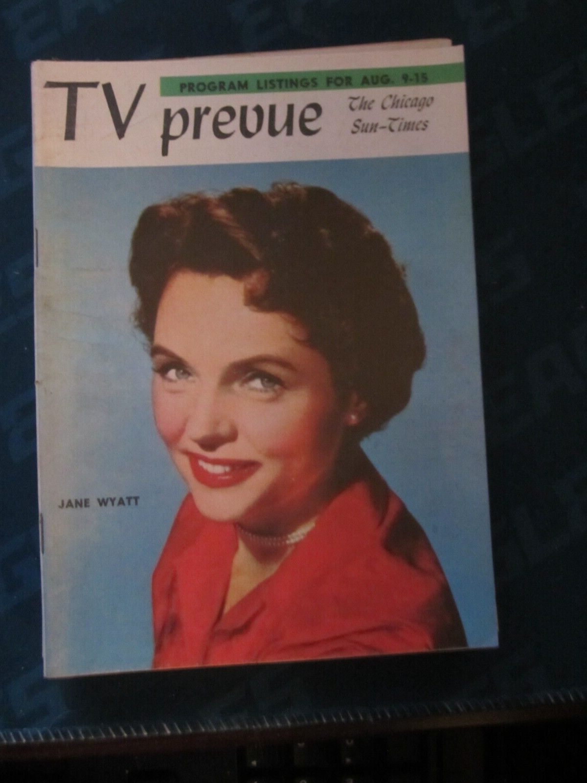 TV Prevue Magazine Regional TV Guide August 1959 Jane Wyatt Father Knows Best