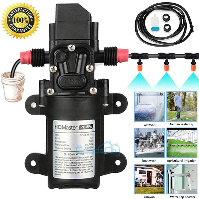 Water Pump 130PSI Self Priming Diaphragm High Pressure Agriculture Spraying RV