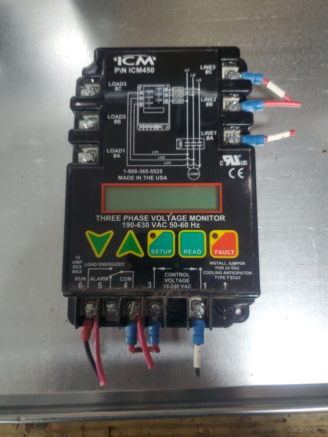 ICM Controls ICM450 3 Phase Line Voltage Monitor