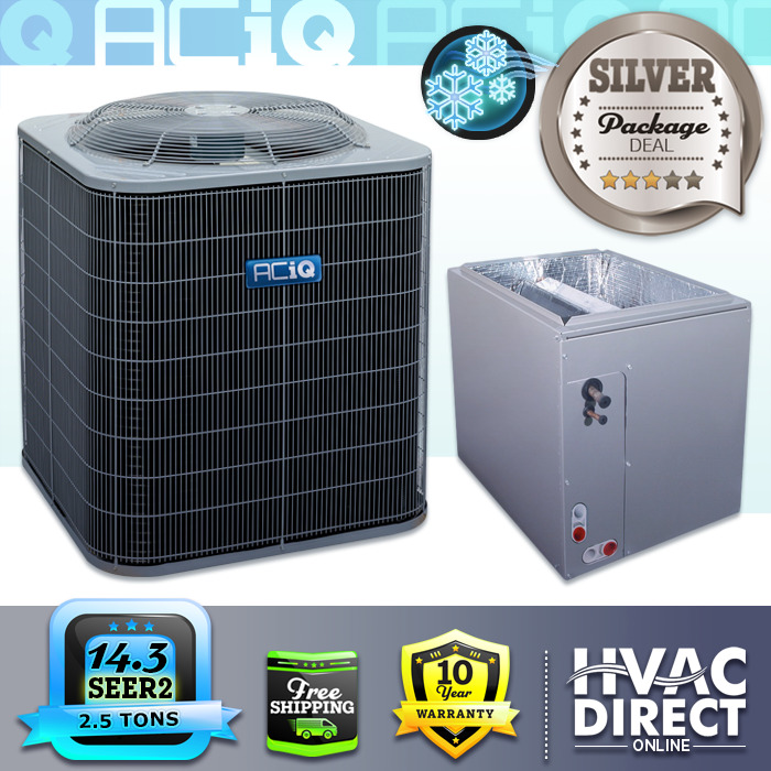 ACiQ 2.5 Ton 14.3 SEER2 Central Ducted Air Conditioner & Coil AC System - 14\