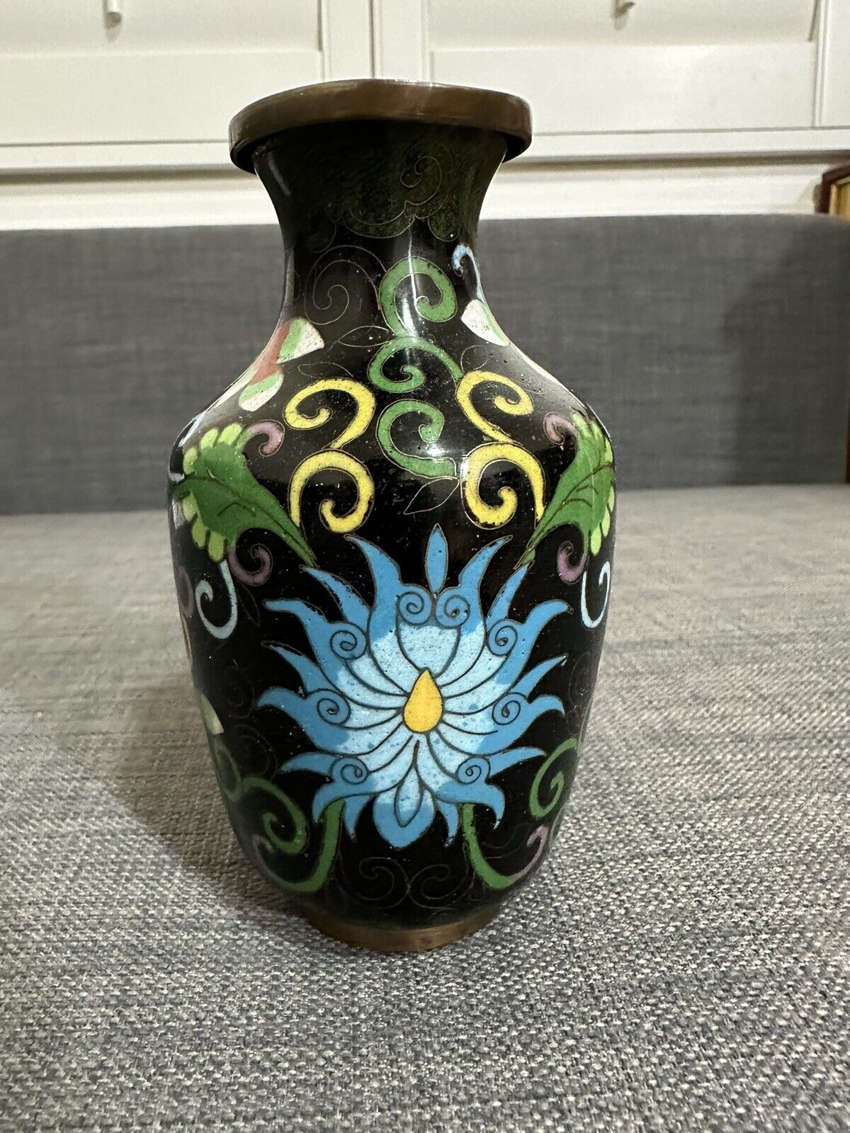 chinese antique cloisonne vase