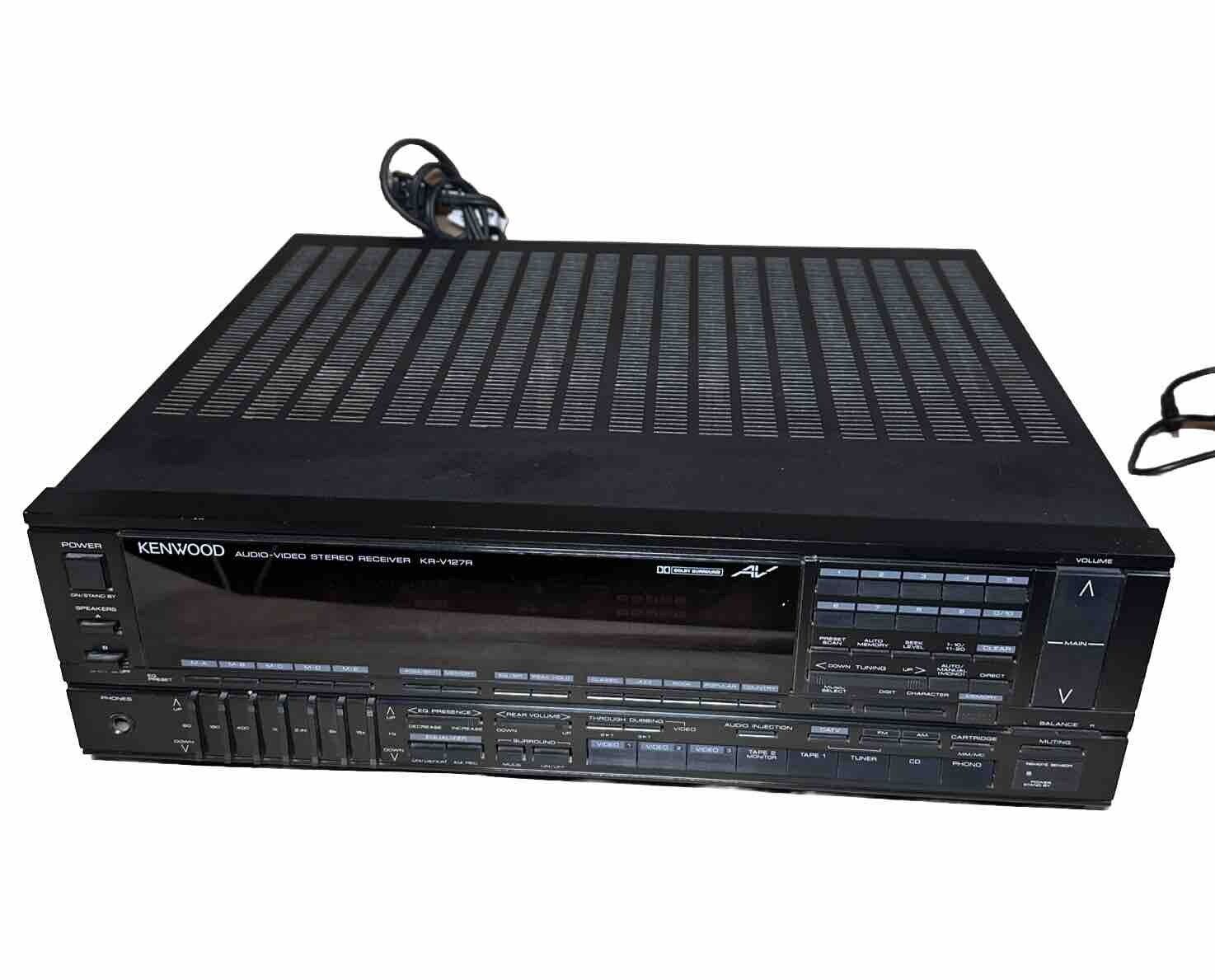 Rare Vintage 1988 Kenwood Stereo Receiver Equalizer Dolby Surround KR-V127R