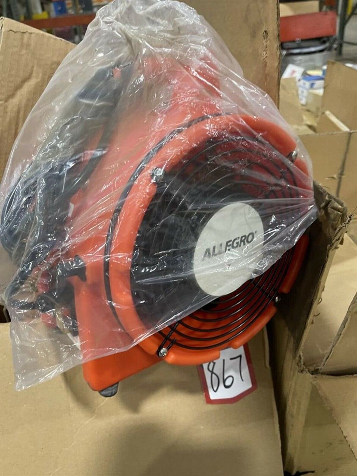 New ALEGRO 9533 CONFINED SPACE BLOWER W/ Air Supplied Shield HELMET