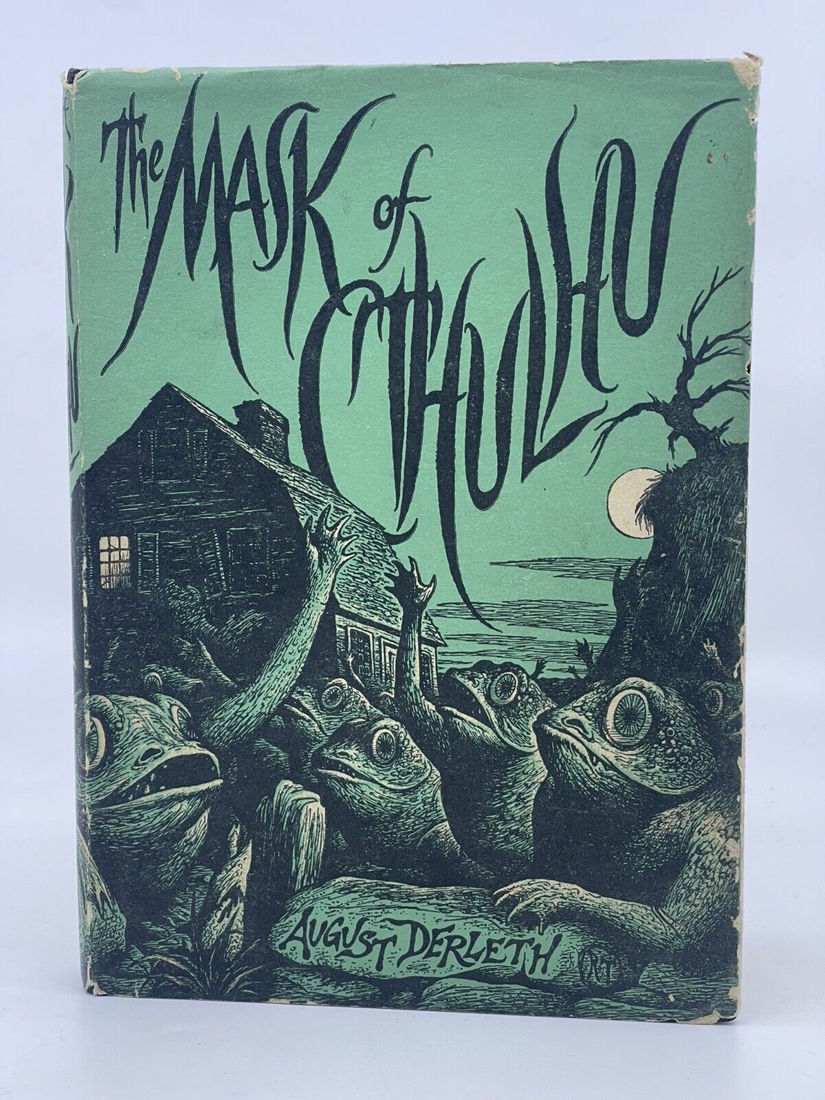 The Mask of Cthulhu 1st Edition 1958 Arkham House August Derleth Antique RARE