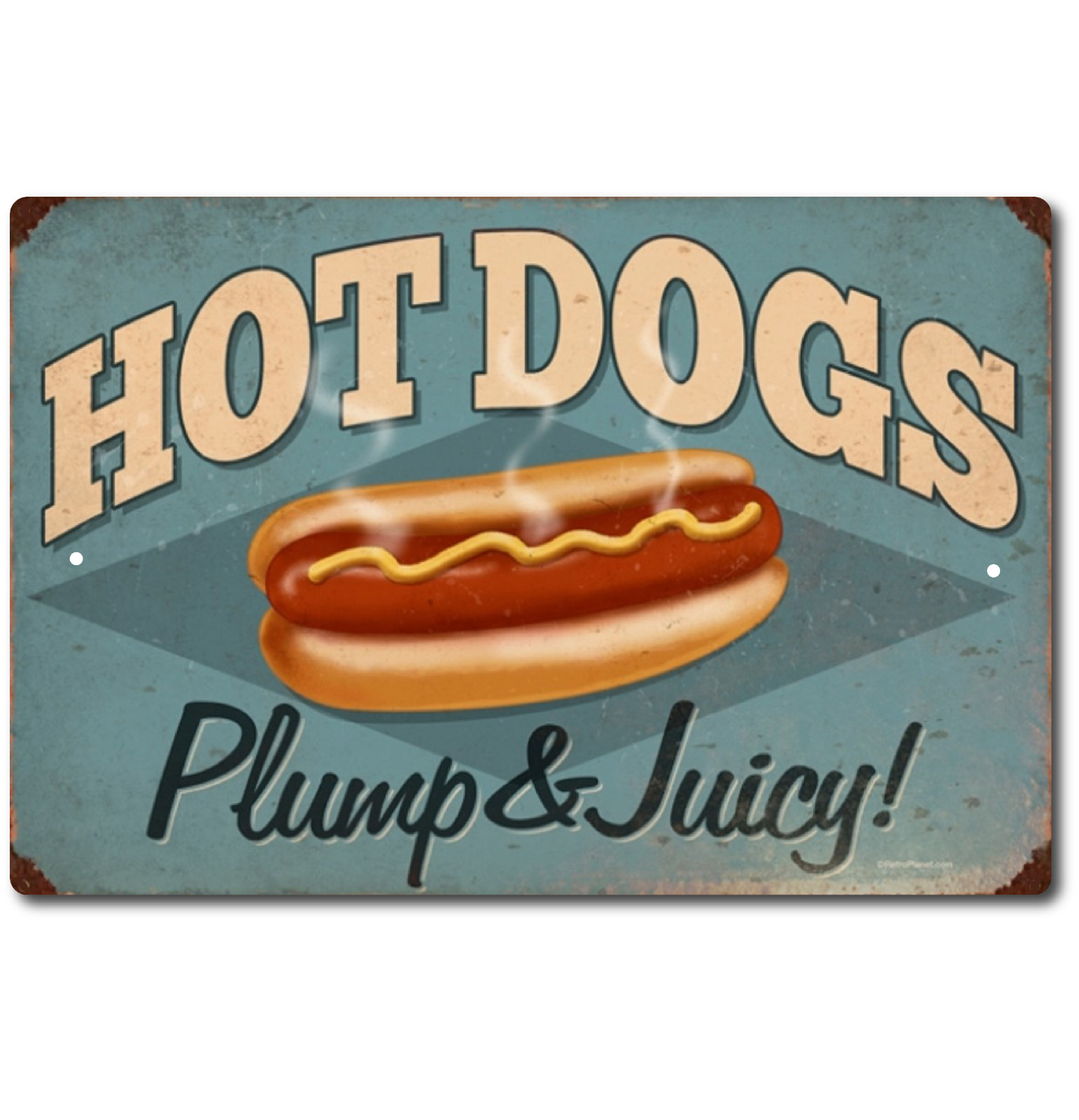 Hot Tin Sign Metal Vintage Hot Dogs Decor Wall Retro Poster Signs Art Food Cola