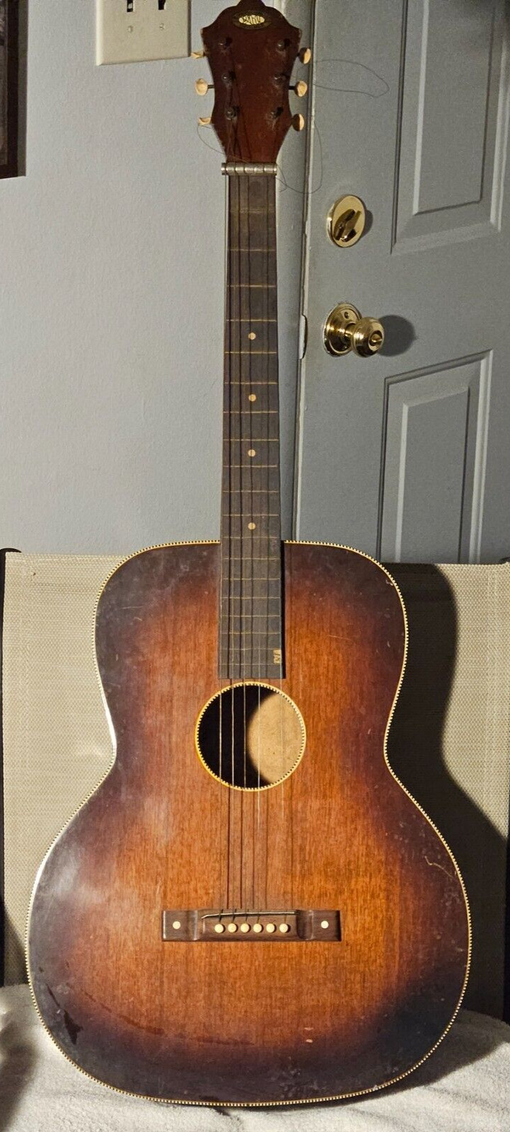30s Oahu 66K Kay Harmony Regal Jumbo  Sqyare Guitar Solid Mahogany