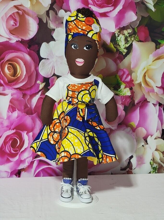 Ju-Nel Babe Handcrafted African Pride Keepsake Doll