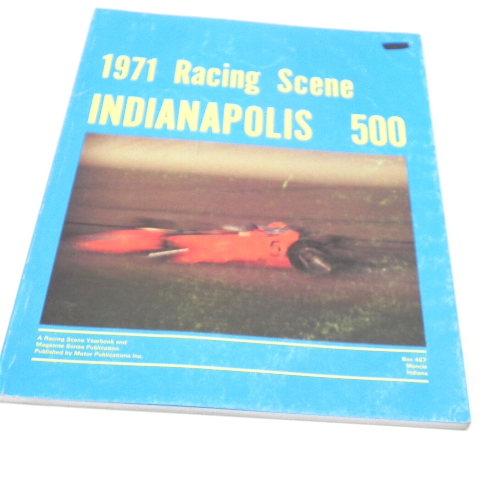 VINTAGE 1971 RACING SCENE INDIANAPOLIS 500 YEARBOOK USED RACING HISTORY BOOK