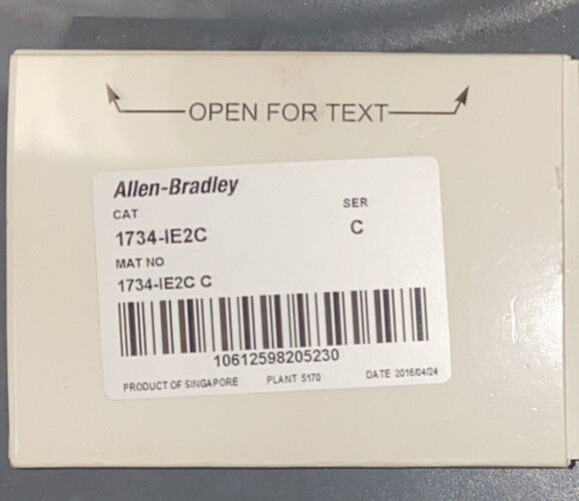 Allen-Bradley 1734-IE2C POINT I/O 2 Point Analog Input Module AB 1734-IE2C