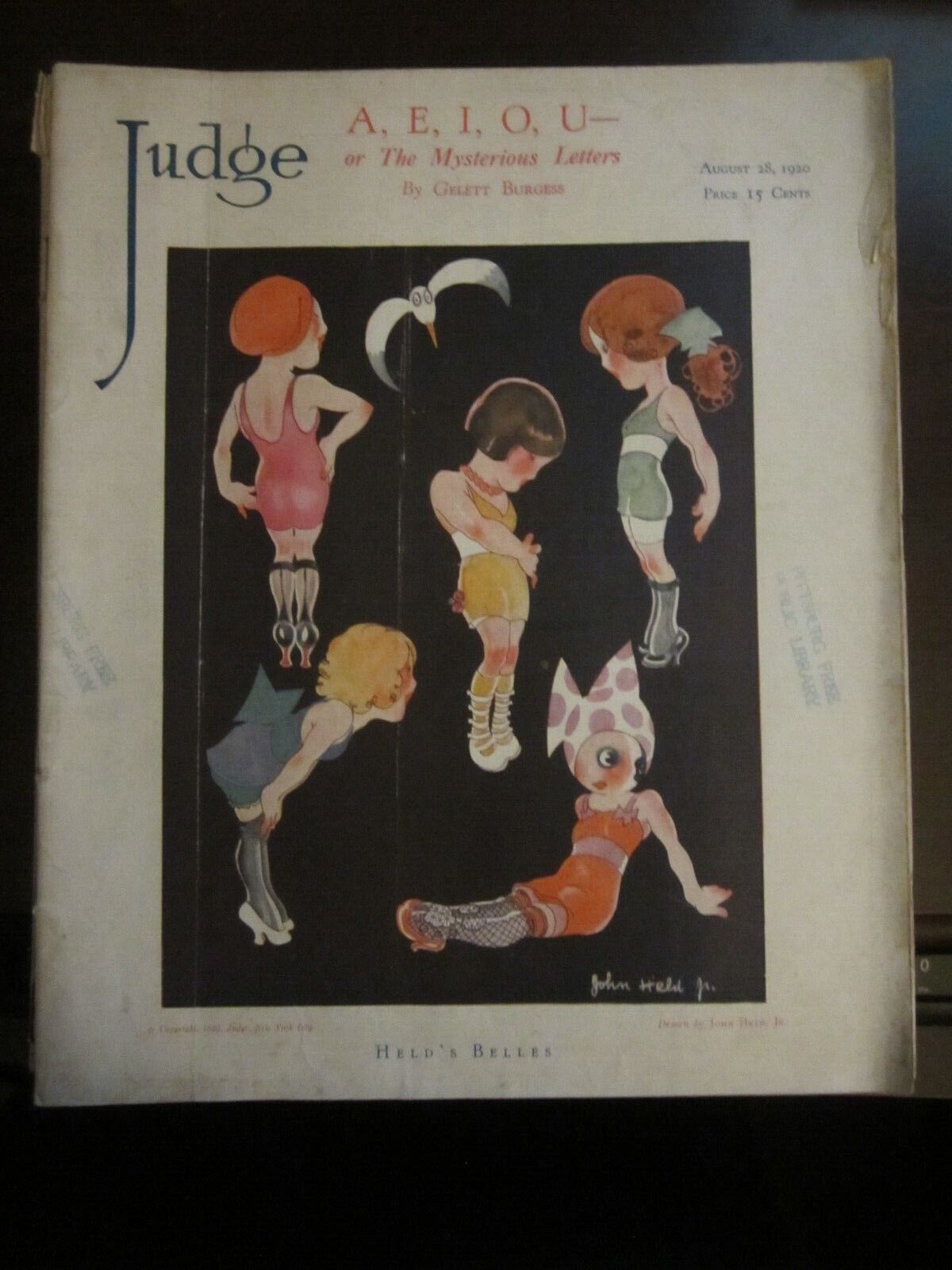 Judge Magazine August 1920 Held\'s Belles Art Deco 57