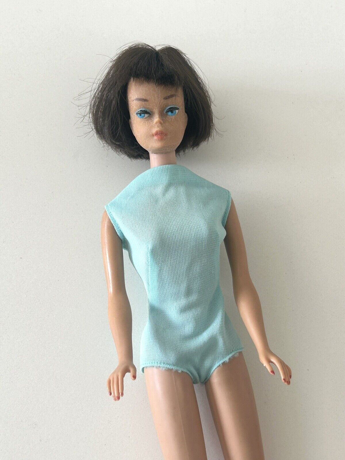 Vtg 1965 Brunette Short Hair Bob American Girl Barbie  RARE READ R