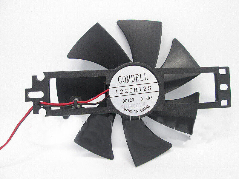 cooling fan DC12V 0.2A 2 Pins For Lianchuang ultra-thin heater 7 leaf 1225H12S
