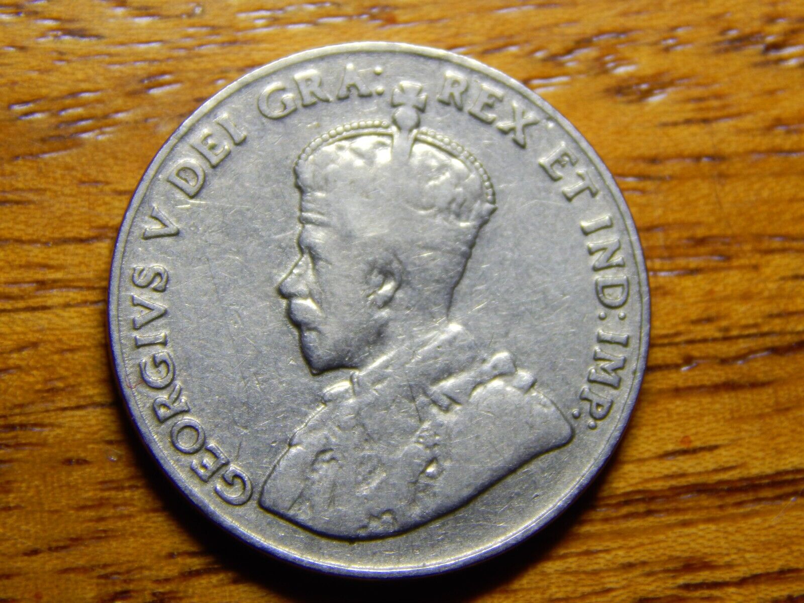 1926 Canada 5 Cent Coin FAR 6 rare Key Date