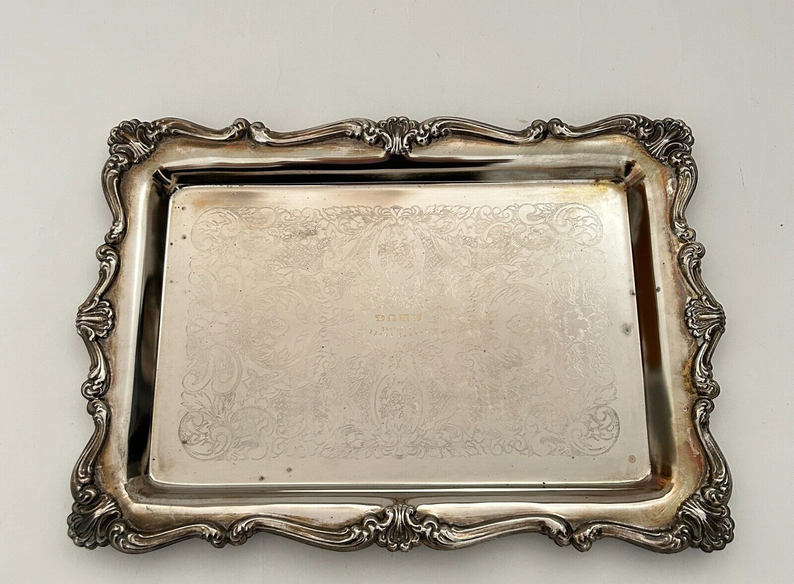 VTG KRUG Champagne Grand Cuvee Silver Plated Ep On Steel Service Tray Hong Kong