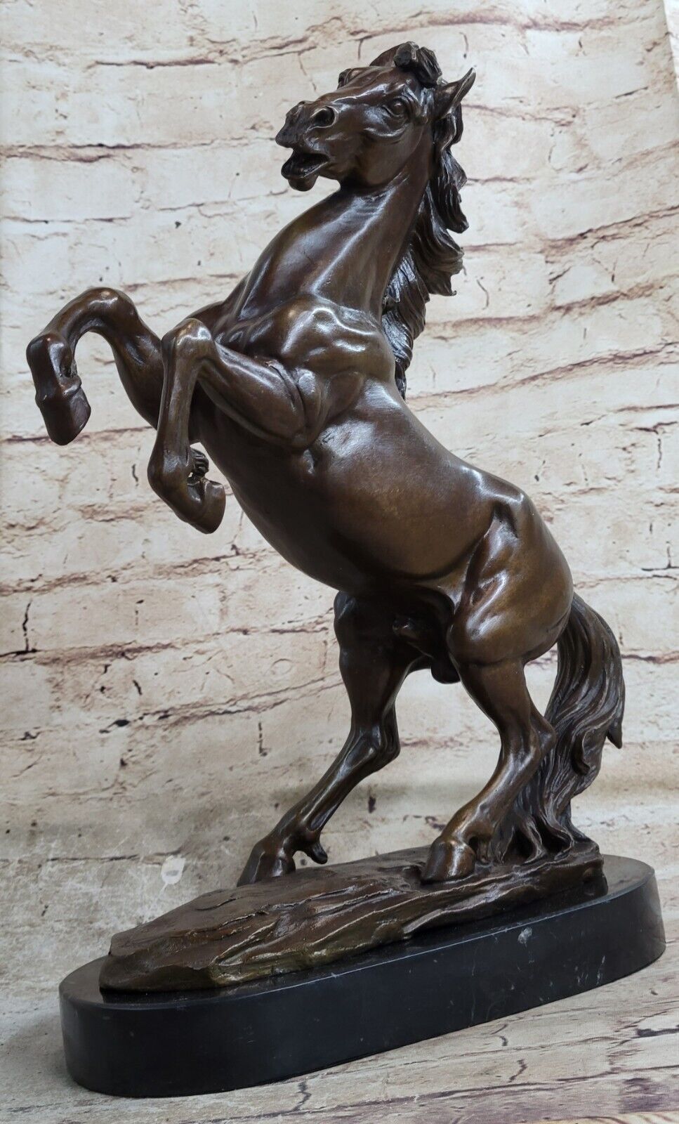 Fabulous Vintage Horse Sculpture Thoroughbred Horse Racing Bronze Figurine Deal