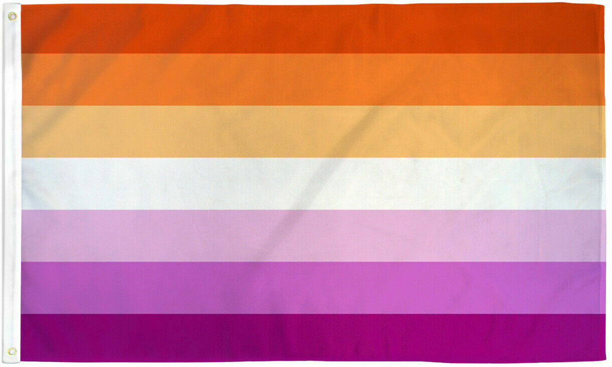 3x5 Lesbian Pride Flag LGBTQIA Lesbian Pride LGBT Lesbian Sunset Flag 5x3 100D
