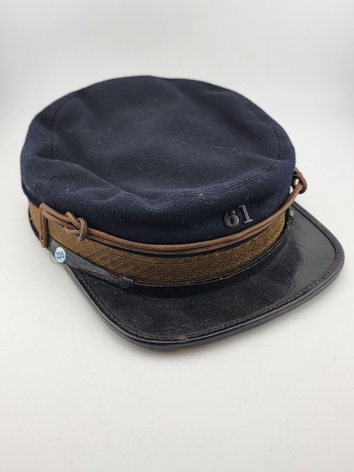 Original antique 1800s Civil War/Indian War Kepi. Infantry cavalry hat. VG Cond.