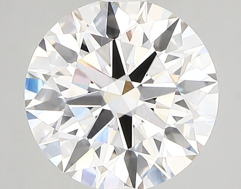 Lab-Created Diamond 2.85 Ct Round G VVS2 Quality Ideal Cut IGI Certified Loose