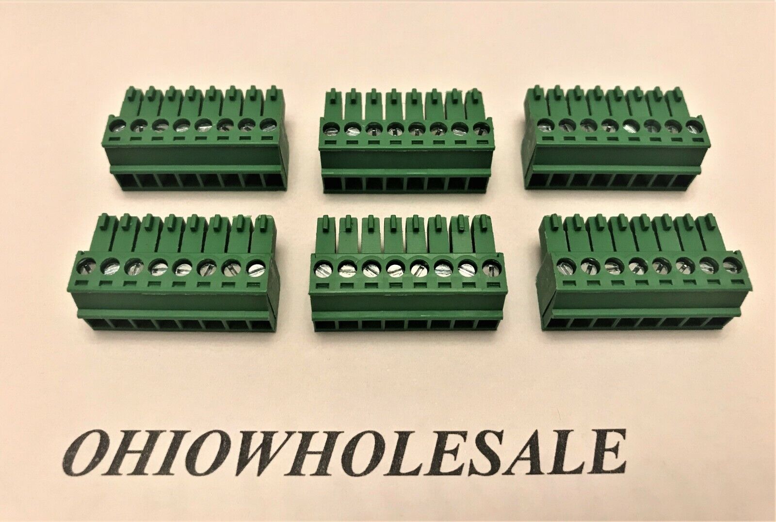  8 pin 3.5mm Phoenix Connector Screw Terminal Block Lot of 6 UL LISTED