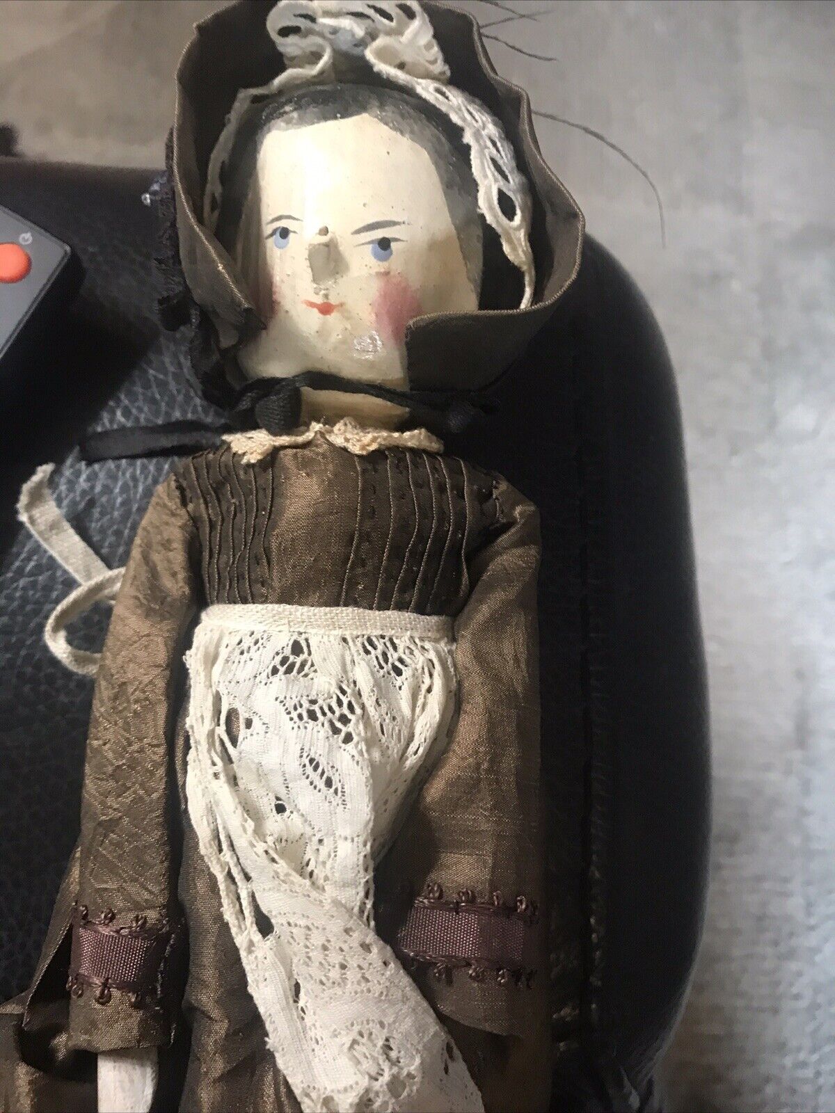 antique peg wooden doll