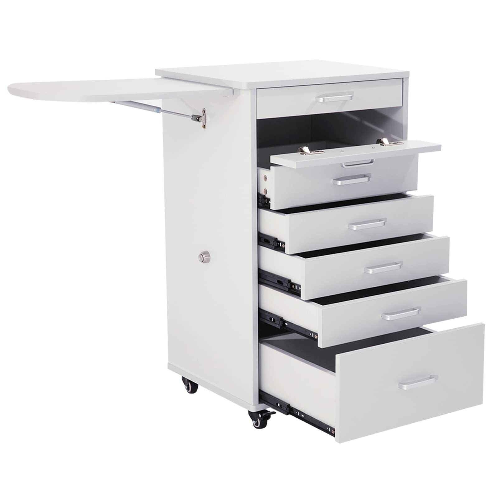 Medical Dental Assistant\'s Mobile Cabinet Alabama Cart Utility Cart 5 Drawer ...