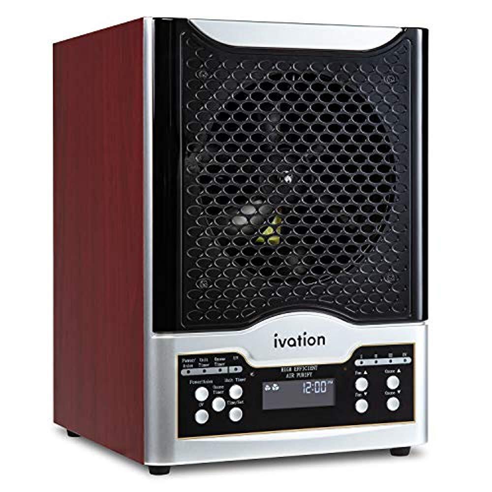 Ivation 5-in-1 HEPA Air Purifier Ozone Generator, Ionizer Deodorizer 3,700 Sq/Ft